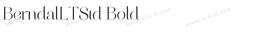 BerndalLTStd Bold字体转换